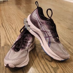 ASICS Women's Athletic Shoes in Purple and Gray